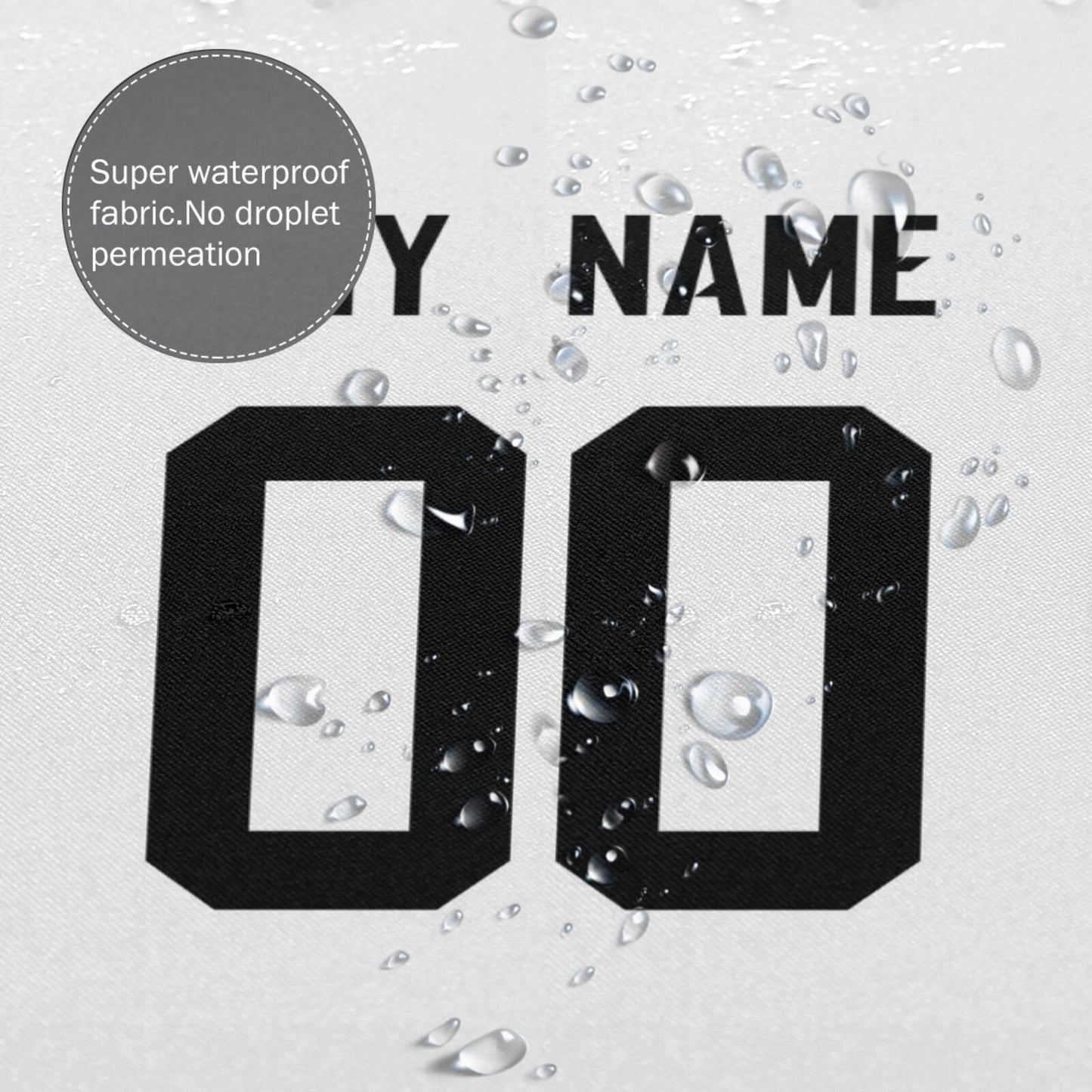 Custom Football Jacksonville Jaguars style personalized shower curtain custom design name and number set of 12 shower curtain hooks Rings