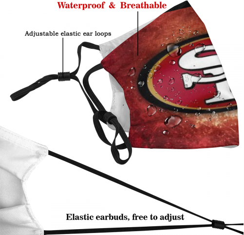 Print Football Personalized San Francisco 49ers Adult Dust Mask