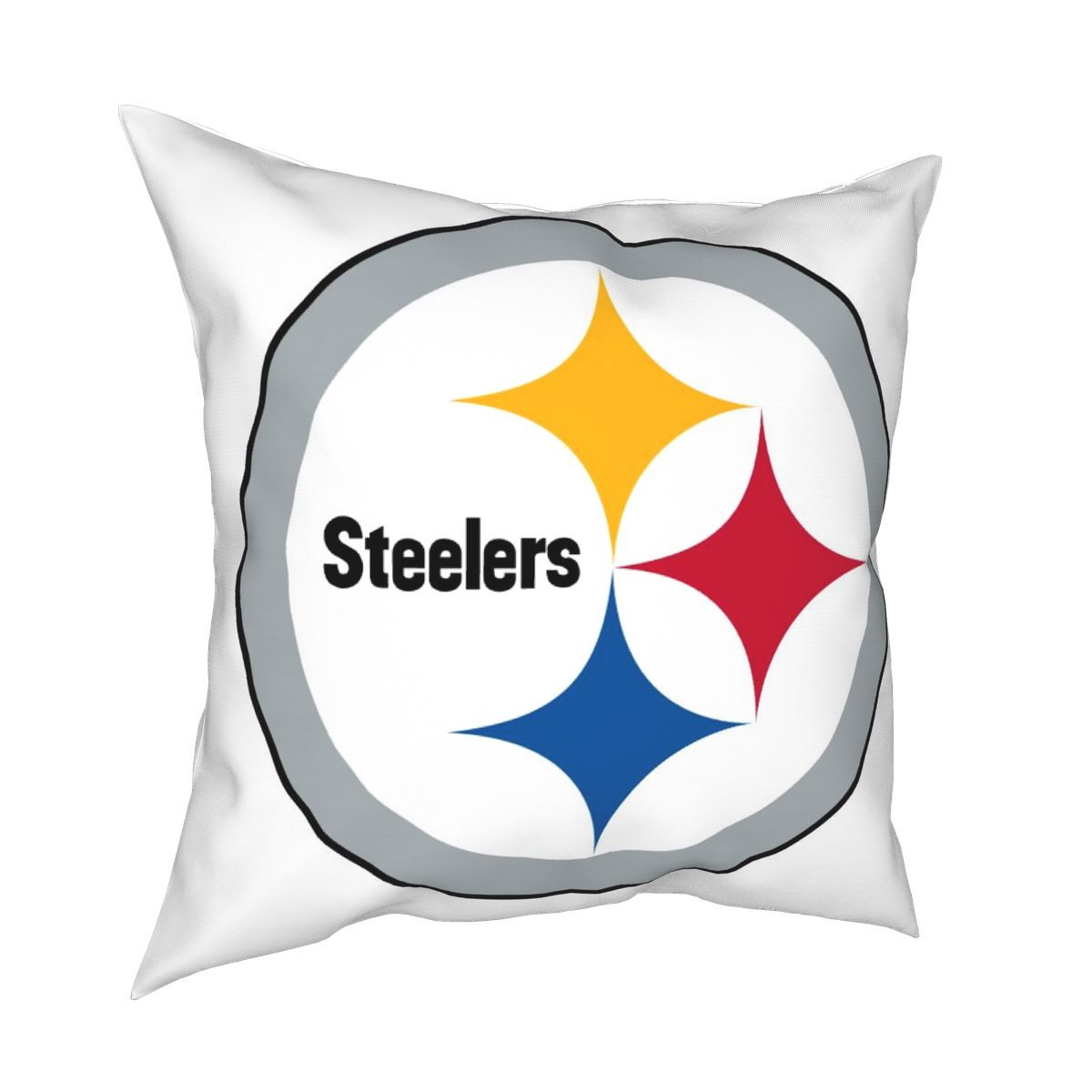 Custom Decorative Football Pillow Case Pittsburgh Steelers White Pillowcase Personalized Throw Pillow Covers