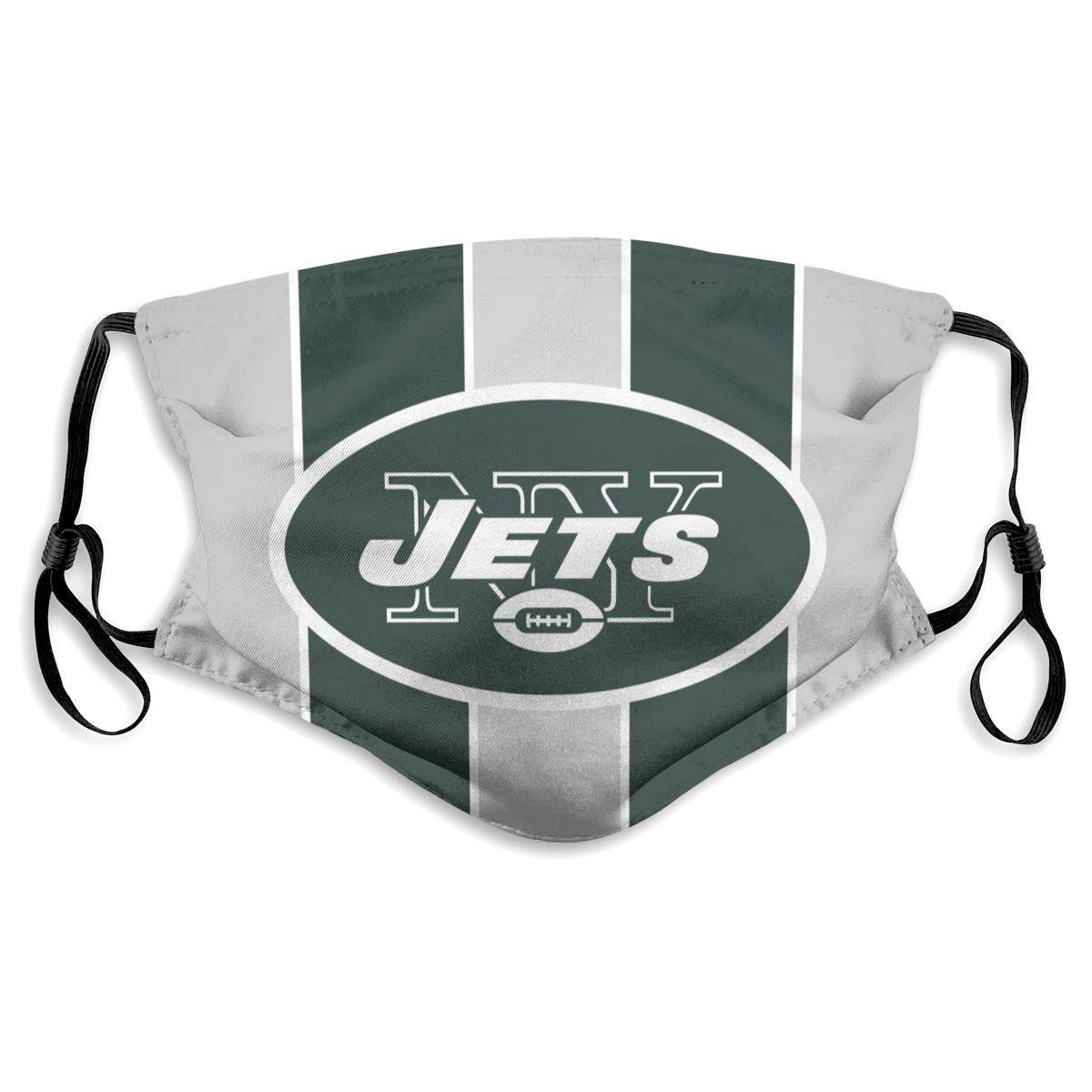 Custom Football Personalized NY.Jet 01-Grey Dust Face Mask With Filters PM 2.5
