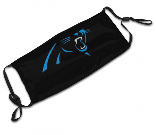 Print Football Personalized Carolina Panthers Adult Dust Mask With Filters PM 2.5