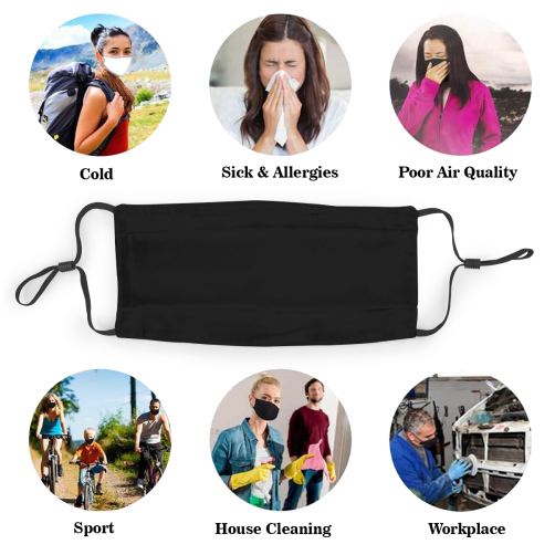 Print Dust Masks Fashion Football Personalized San Francisco 49ers Black Face Mask  45