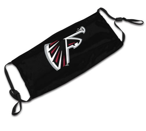 Print Football Personalized Atlanta Falcons Adult Dust Mask With PM 2.5 Filters Black