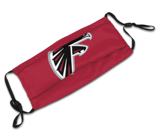 4 Pack Personalized Football Atlanta Falcons Adult Dust Mask With PM 2.5 Filters
