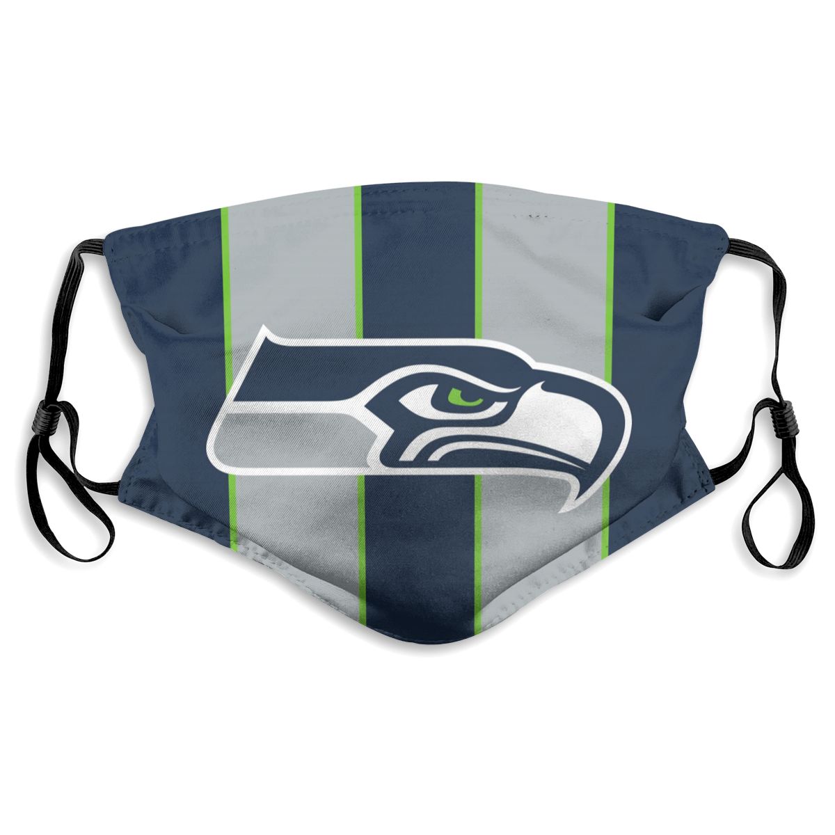 Custom Football Personalized S.Seahawk 01- Navy Dust Face Mask With Filters PM 2.5