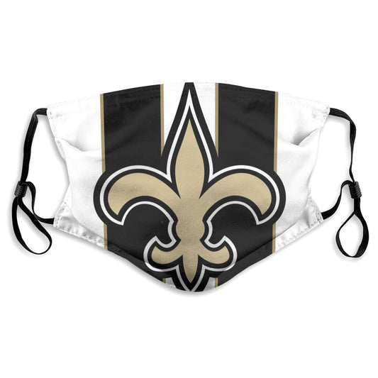 Custom Football Personalized NO.Saint 01- White Dust Face Mask With Filters PM 2.5