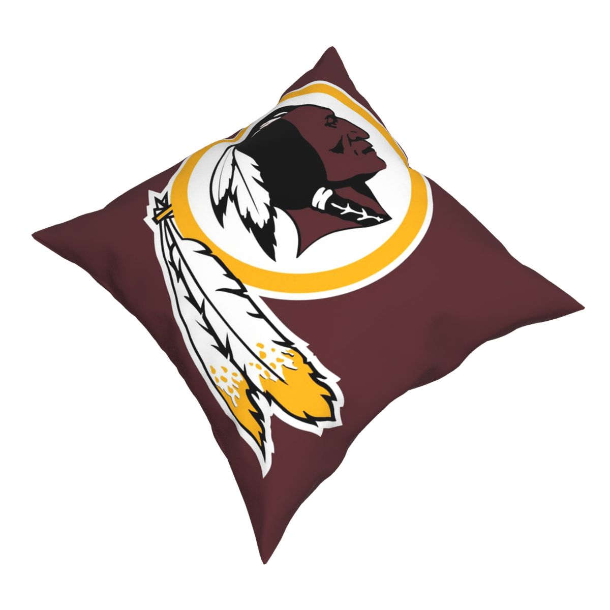 Custom Decorative Football Pillow Case Washington Redskins Burgundy Pillowcase Personalized Throw Pillow Covers