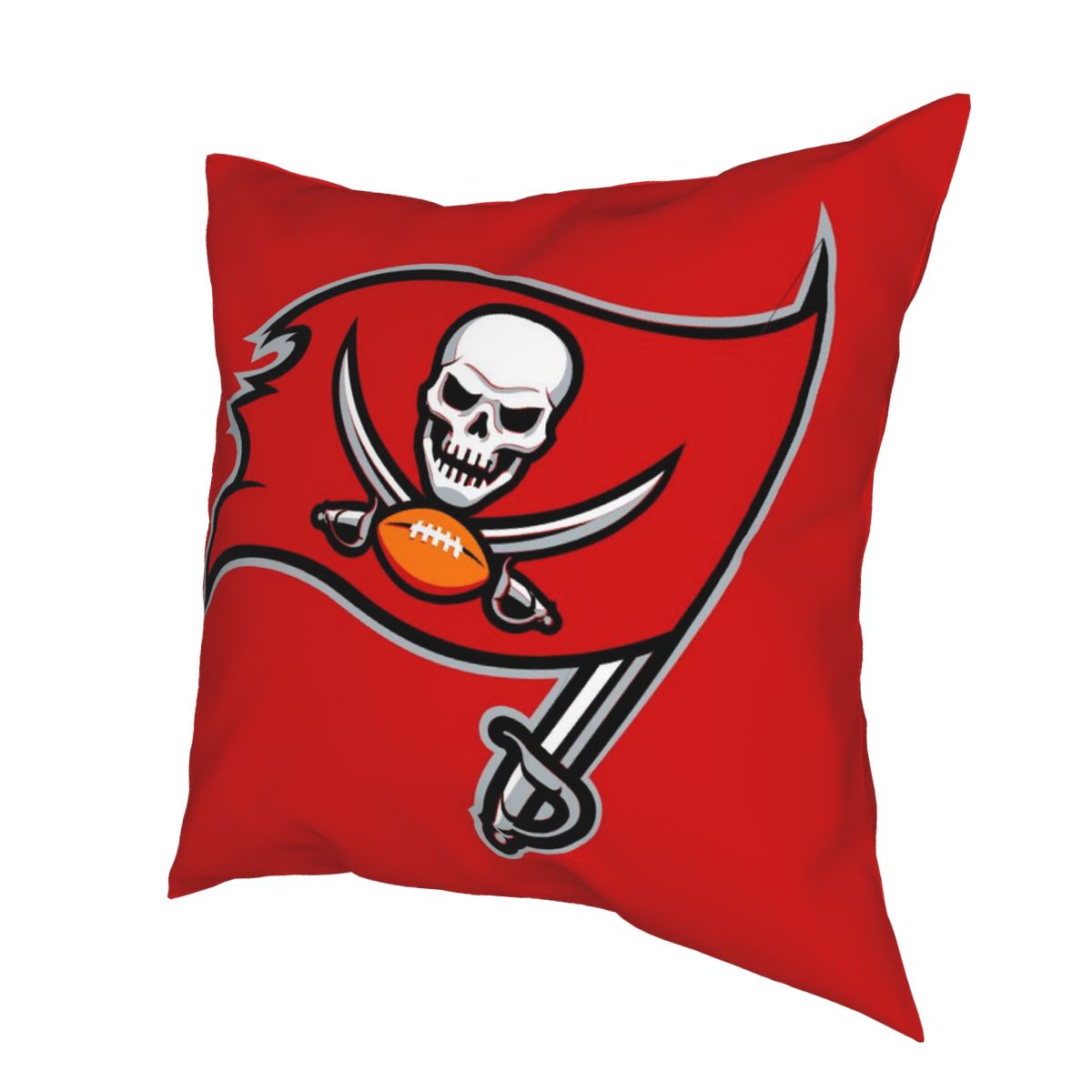 Custom Decorative Football Pillow Case Tampa Bay Buccaneers Red Pillowcase Personalized Throw Pillow Covers