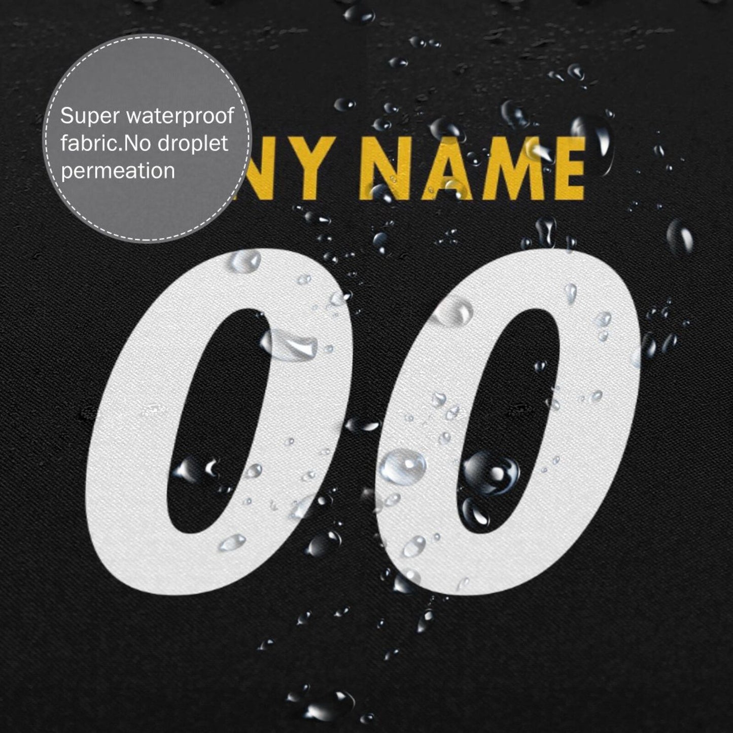 Custom Football Pittsburgh Steelers style personalized shower curtain custom design name and number set of 12 shower curtain hooks Rings