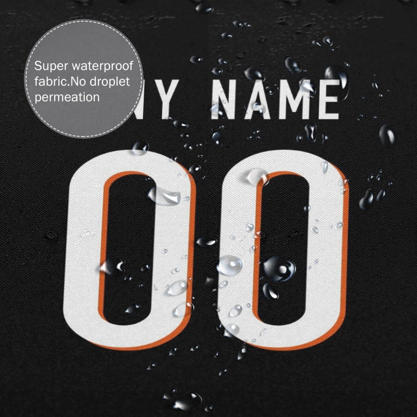 Custom Football Cincinnati Bengals style personalized shower curtain custom design name and number set of 12 shower curtain hooks Rings