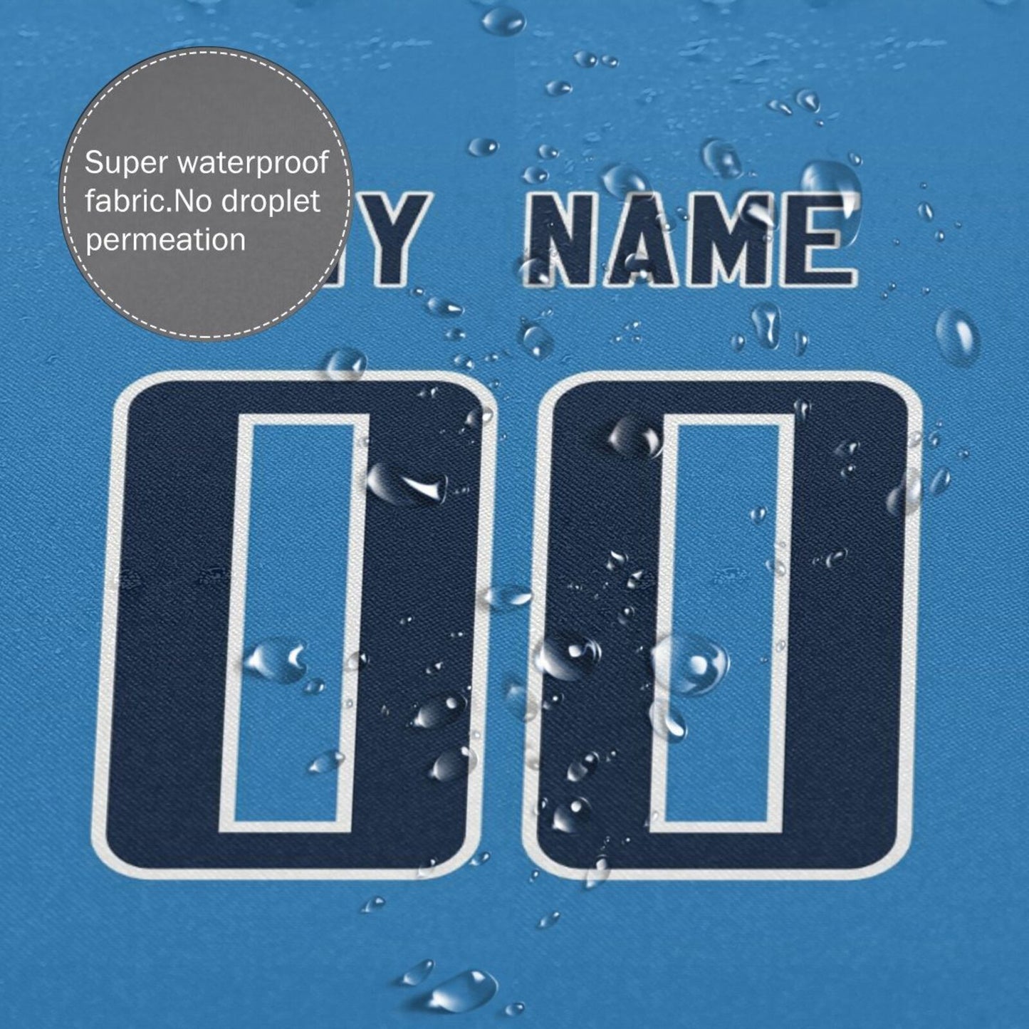 Custom Football Tennessee Titans style personalized shower curtain custom design name and number set of 12 shower curtain hooks Rings