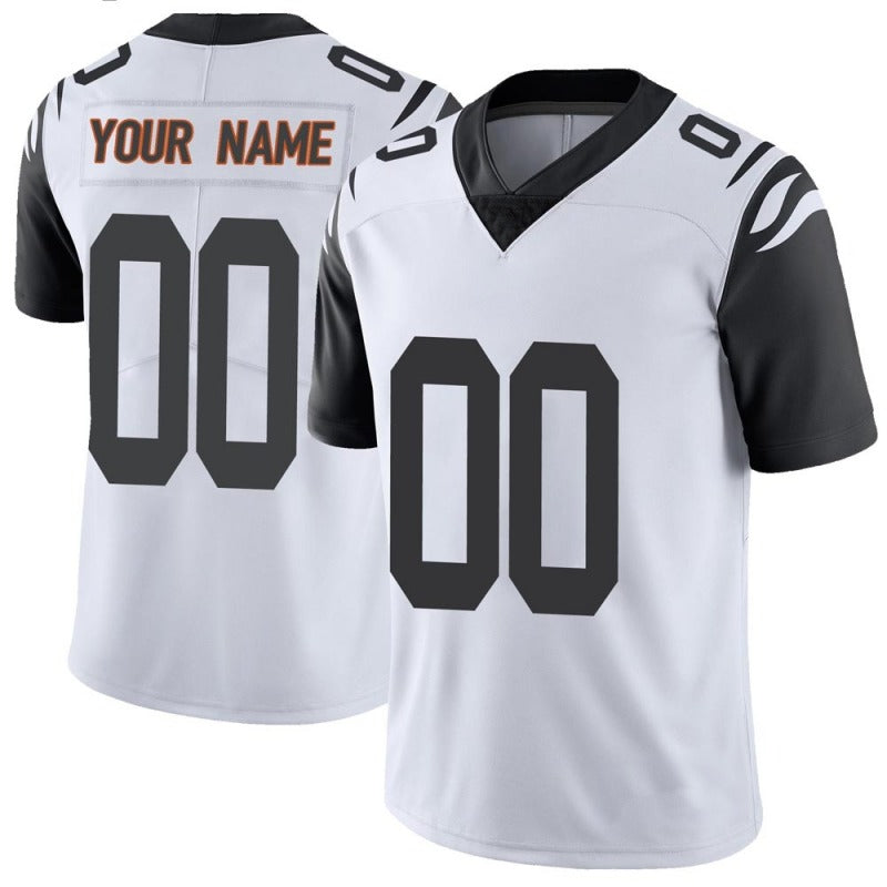 Football White Custom Cincinnati Bengals Limited Color Rush Jersey