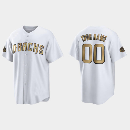 Custom Baseball White Arizona Diamondbacks 2022 All Star Game Jersey Stitched