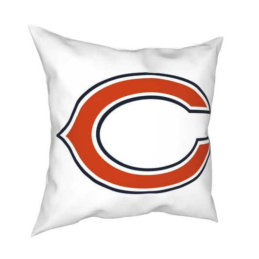Custom Decorative Football Pillow Case Chicago Bears White Pillowcase Personalized Throw Pillow Covers