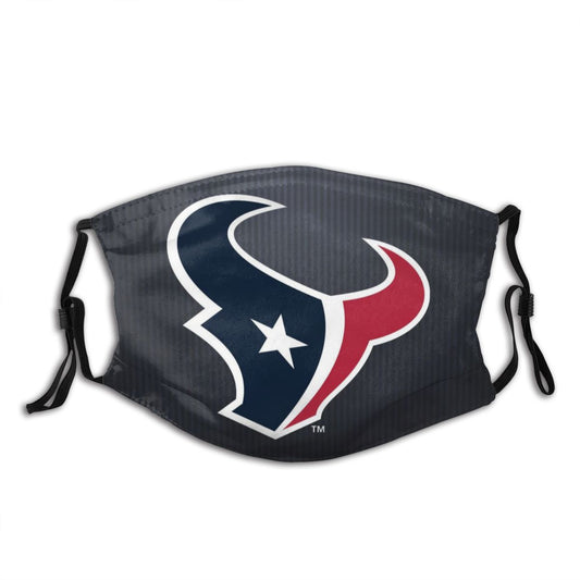 Print Football Personalized Houston Texans 4 Dust Face Mask With Filters PM 2.5