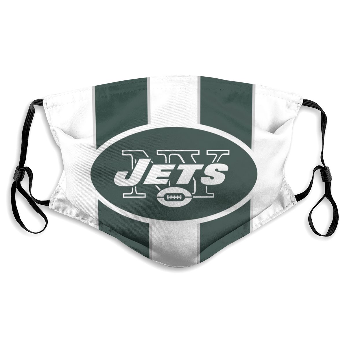 Custom Football Personalized NY.Jet 01-White Dust Face Mask With Filters PM 2.5