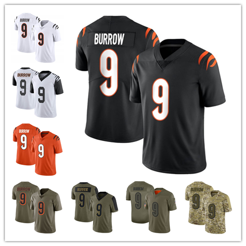 Men's #9 Joe Burrow Cincinnati Bengals Limited Stitched Jerseys