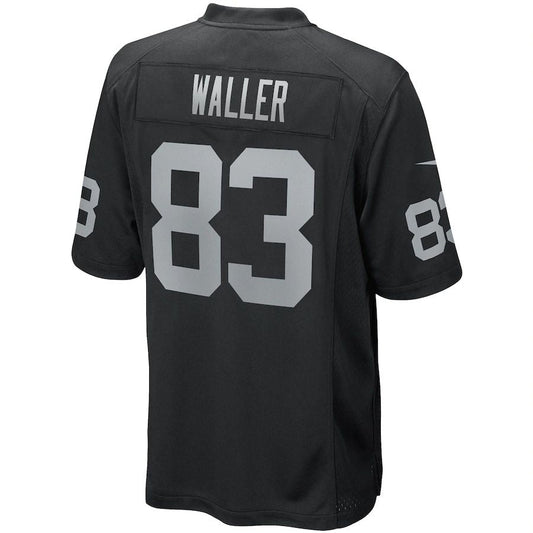 LV.Raiders #83 Darren Waller Black Game Player Jersey Stitched American Football Jerseys