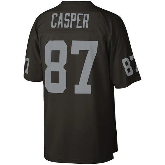 LV.Raiders #87 Dave Casper Mitchell & Ness Black 1976 Legacy Replica Jersey Stitched American Football Jerseys