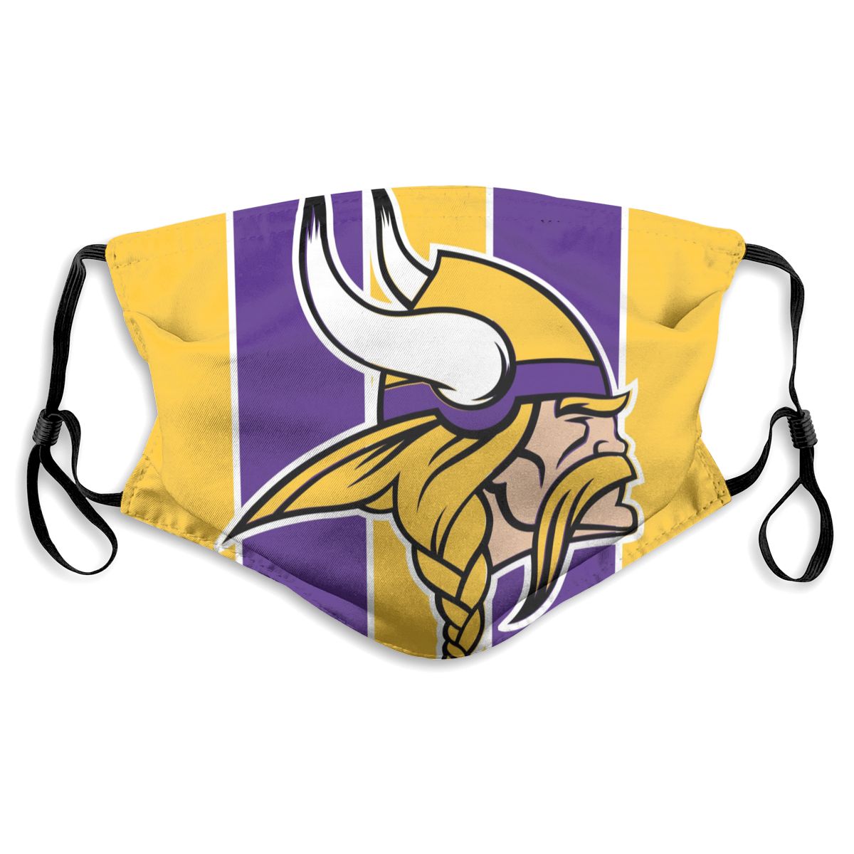 Custom Football Personalized MN. Viking 01- Yellow Dust Face Mask With Filters PM 2.5
