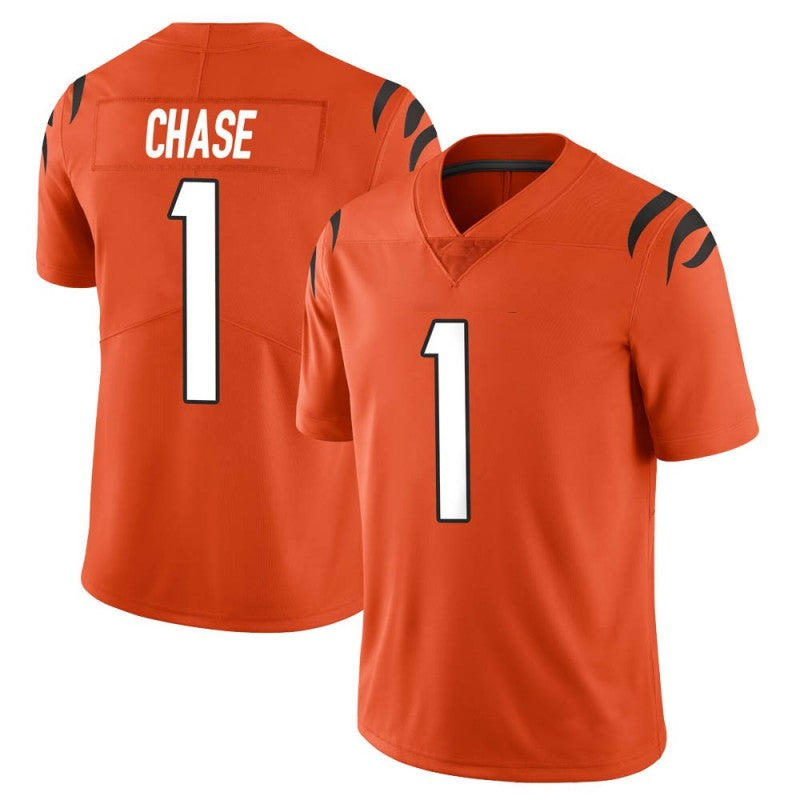 Men's #1 Ja'Marr Chase Cincinnati Bengals Limited Stitched Jerseys