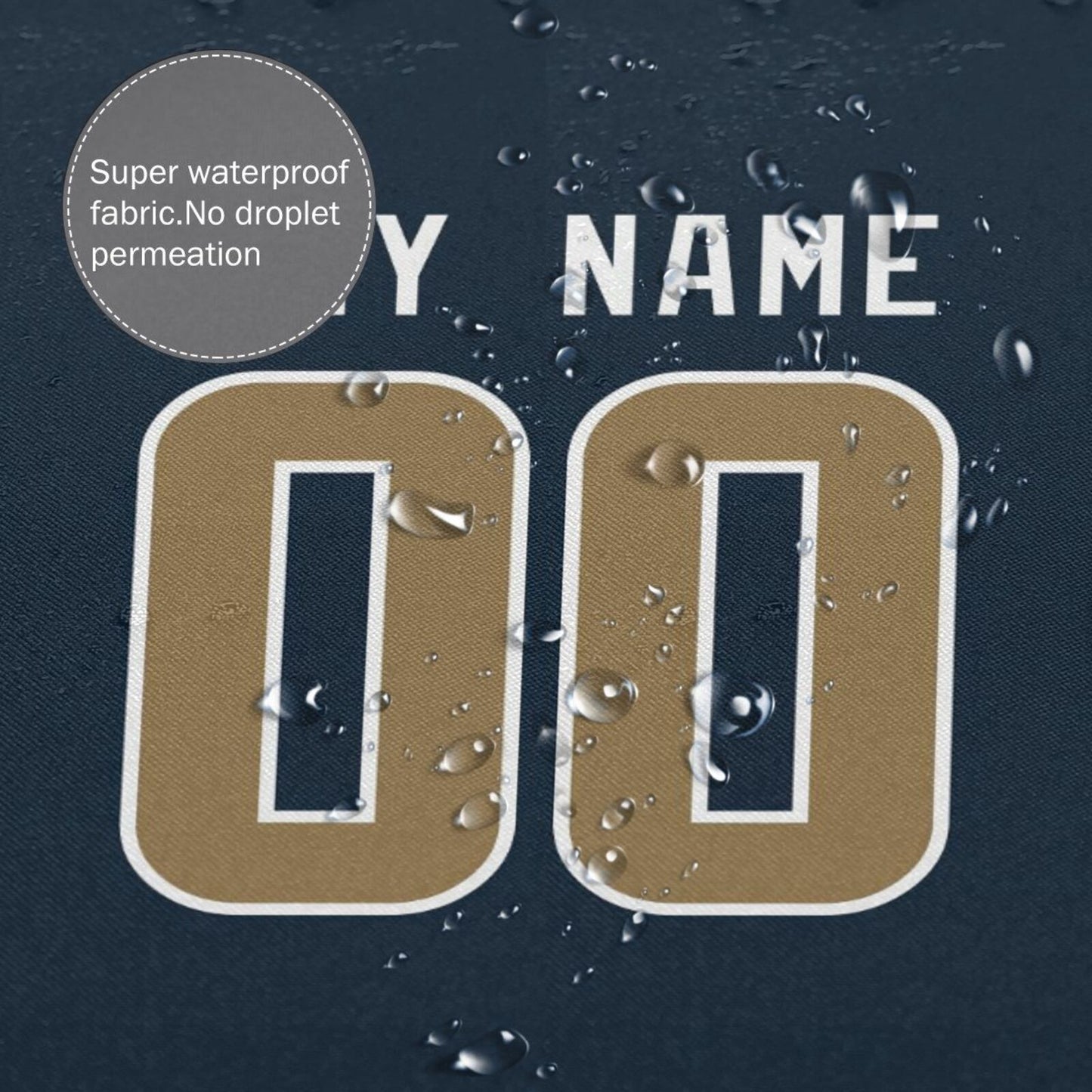 Custom Football Los Angeles Rams style personalized shower curtain custom design name and number set of 12 shower curtain hooks Rings