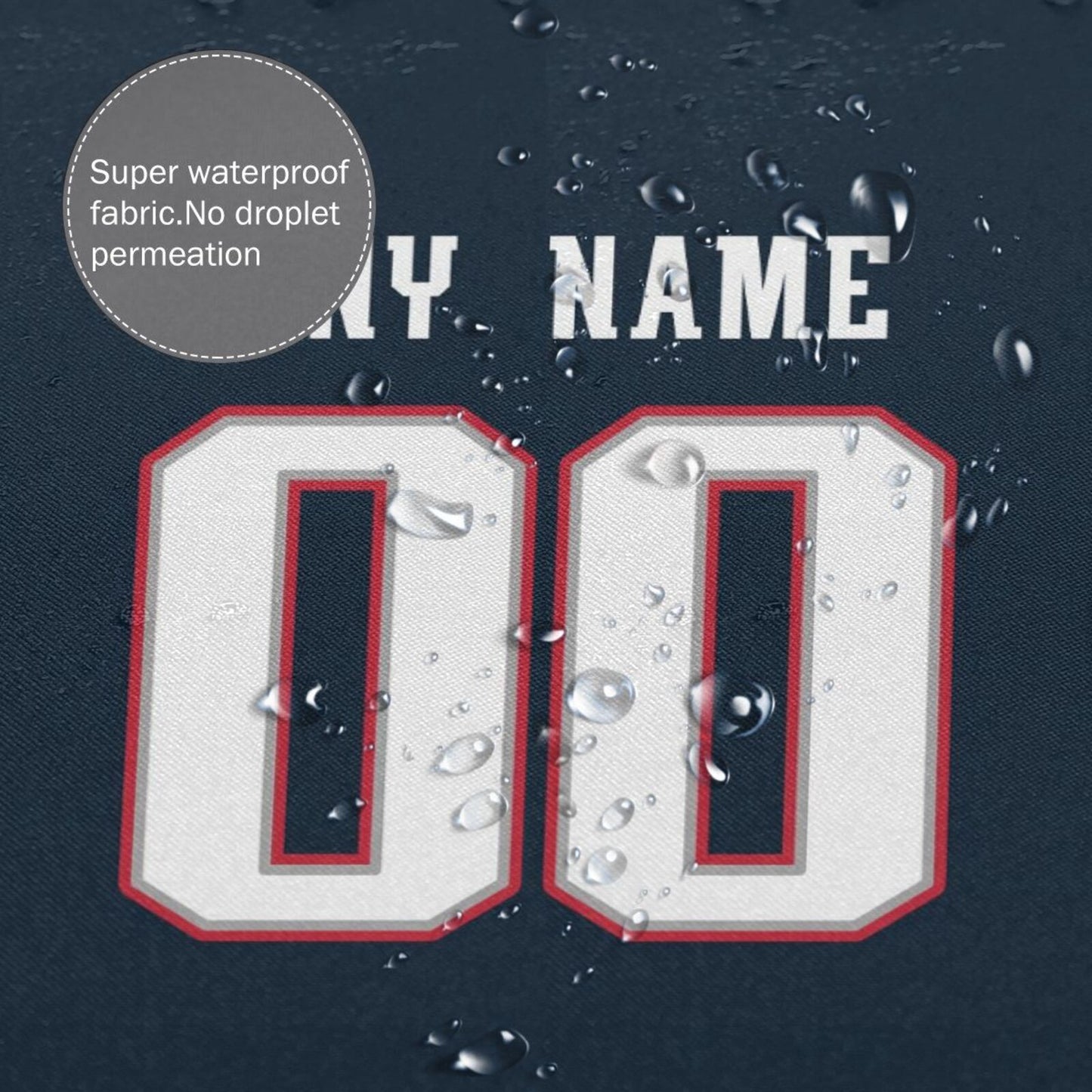 Custom Football New England Patriots style personalized shower curtain custom design name and number set of 12 shower curtain hooks Rings