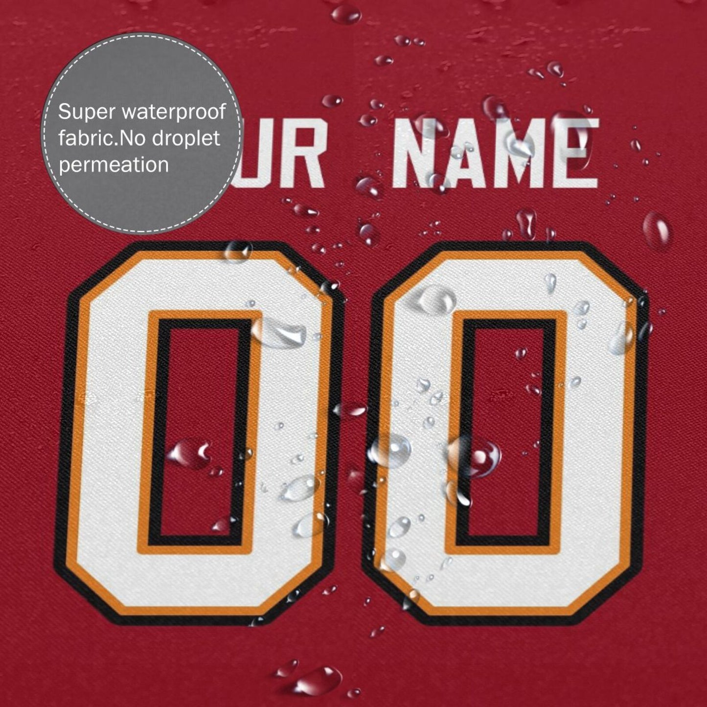 Custom Football Tampa Bay Buccaneers style personalized shower curtain custom design name and number set of 12 shower curtain hooks Rings