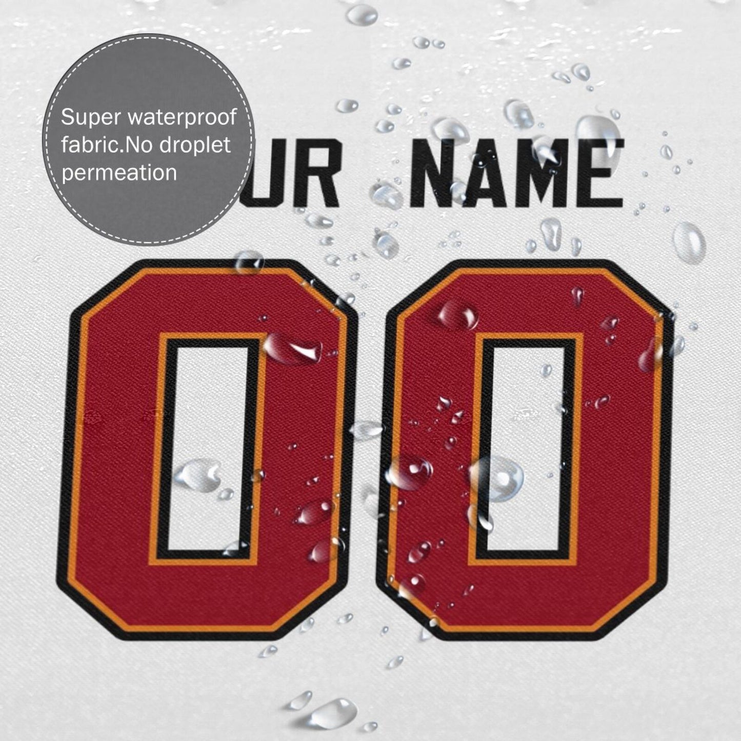 Custom Football Tampa Bay Buccaneers style personalized shower curtain custom design name and number set of 12 shower curtain hooks Rings