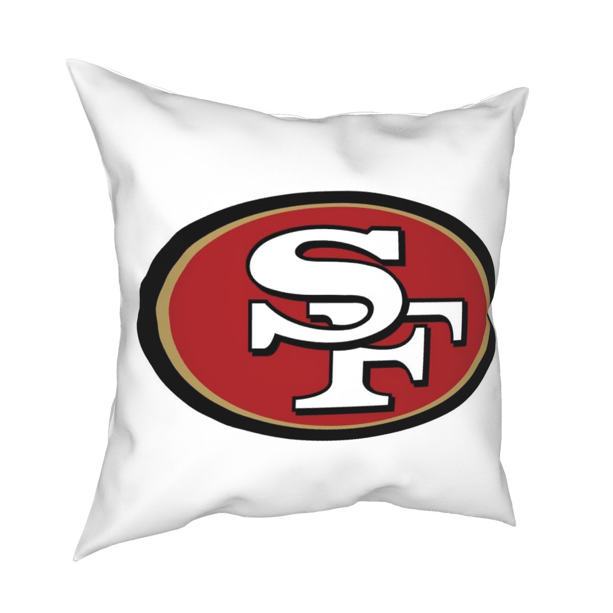 Custom Decorative Football Pillow Case San Francisco 49ers White Pillowcase Personalized Throw Pillow Covers