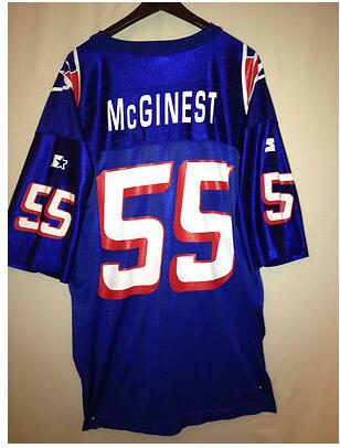 NE.Patriots #55  WILLIE MCGINEST  Navy Game Jersey Stitched American Football Jerseys