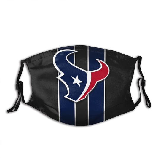 Print Football Personalized Houston Texans 5 Dust Face Mask With Filters PM 2.5