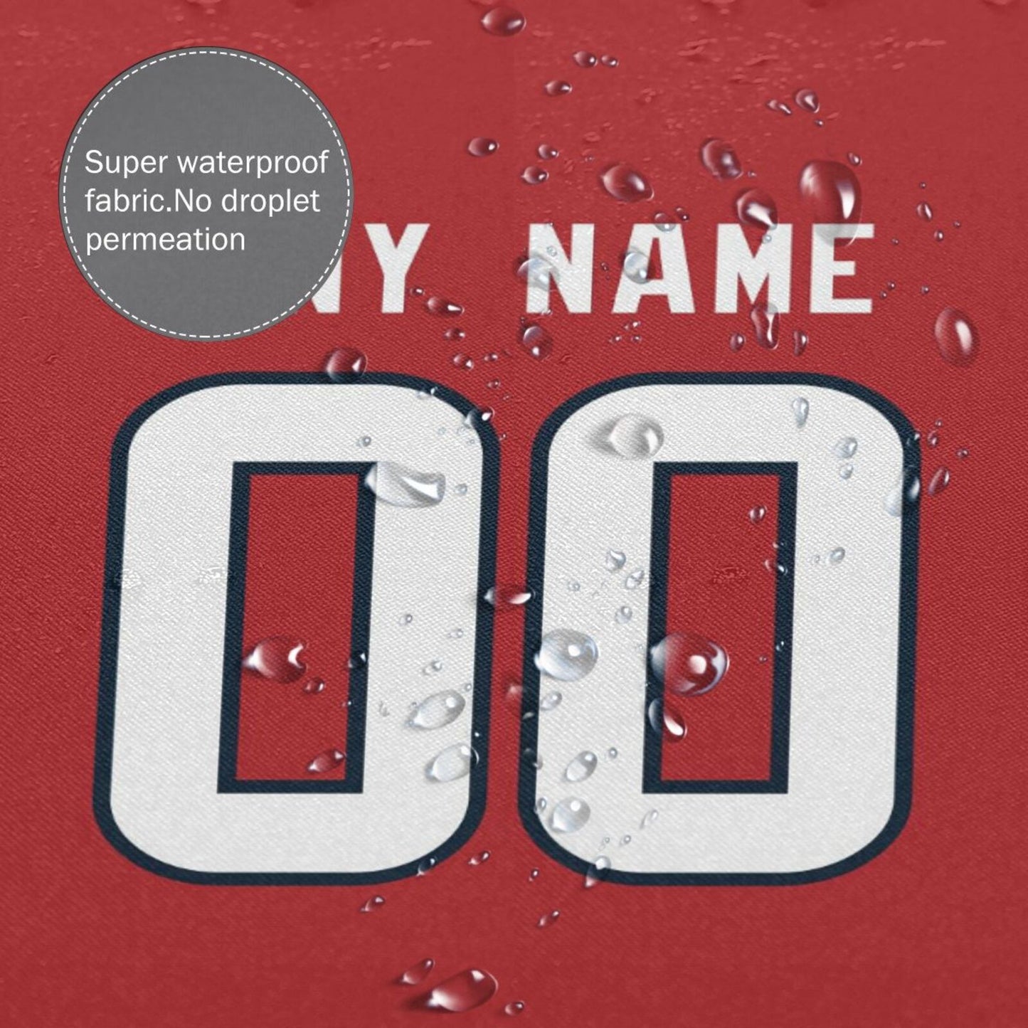 Custom Football Houston Texans style personalized shower curtain custom design name and number set of 12 shower curtain hooks Rings