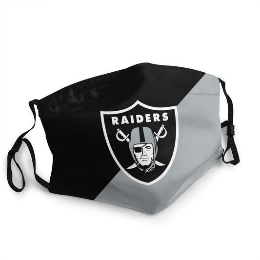Custom Football Personalized Las Vegas Raiders Dust Face Mask With Filters PM 2.5