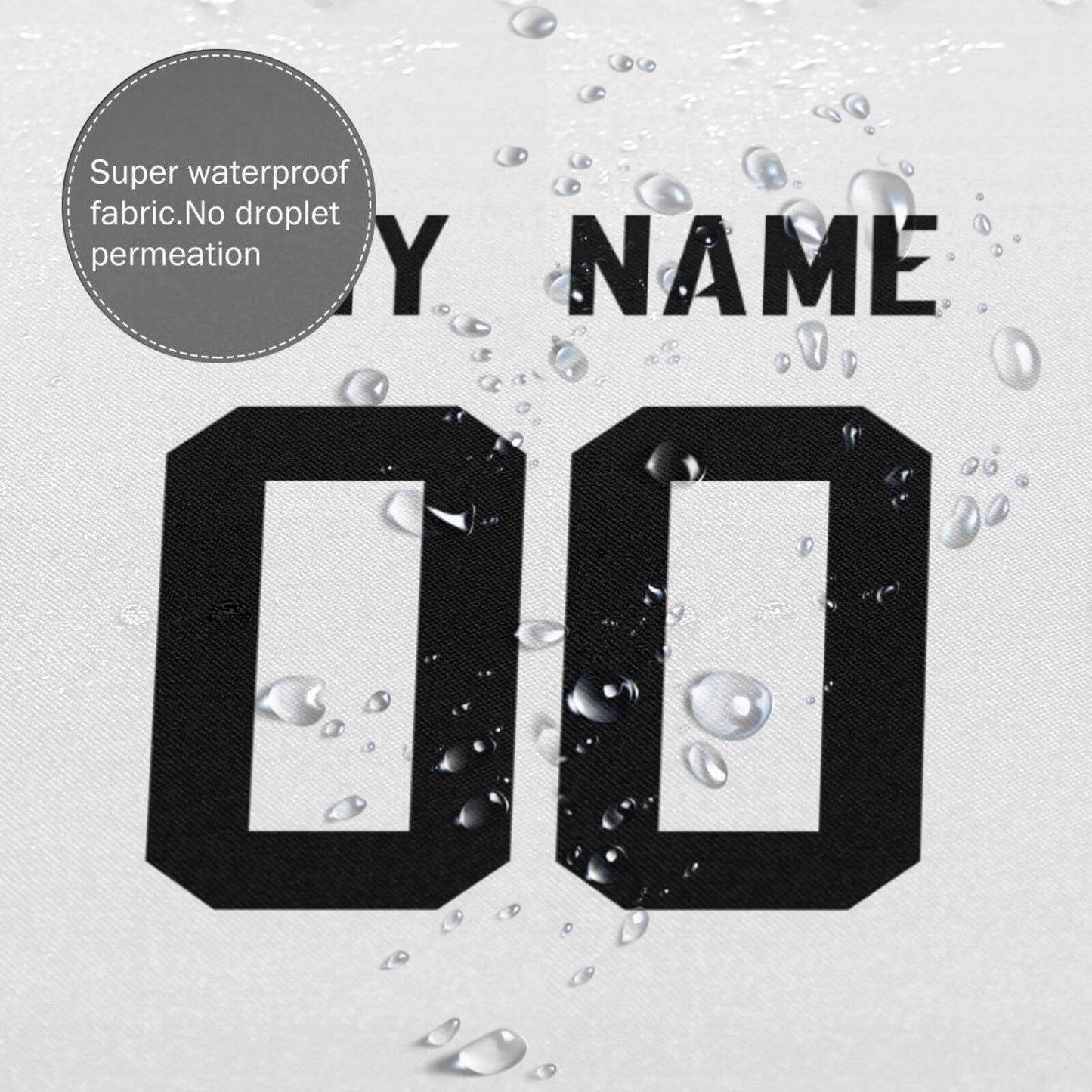 Custom Football Jacksonville Jaguars style personalized shower curtain custom design name and number set of 12 shower curtain hooks Rings