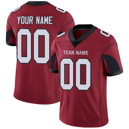 Custom Men's American Arizona Red Stitched Football Jerseys