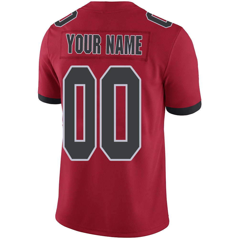 Custom Atlanta Falcons Stitched American Football Jerseys Personalize Birthday Gifts Red Jersey