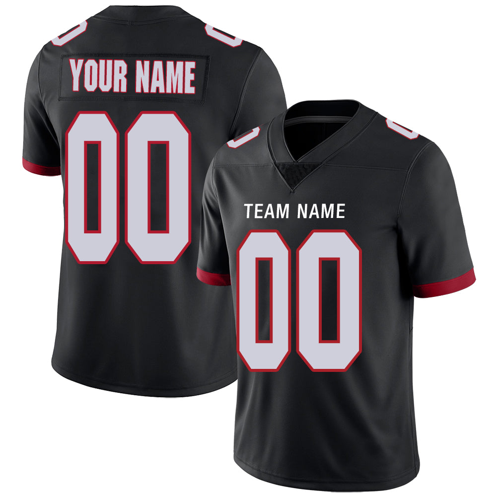 Custom Men's American Atlanta Falcons Black Vapor Limited Stitched Football Jersey