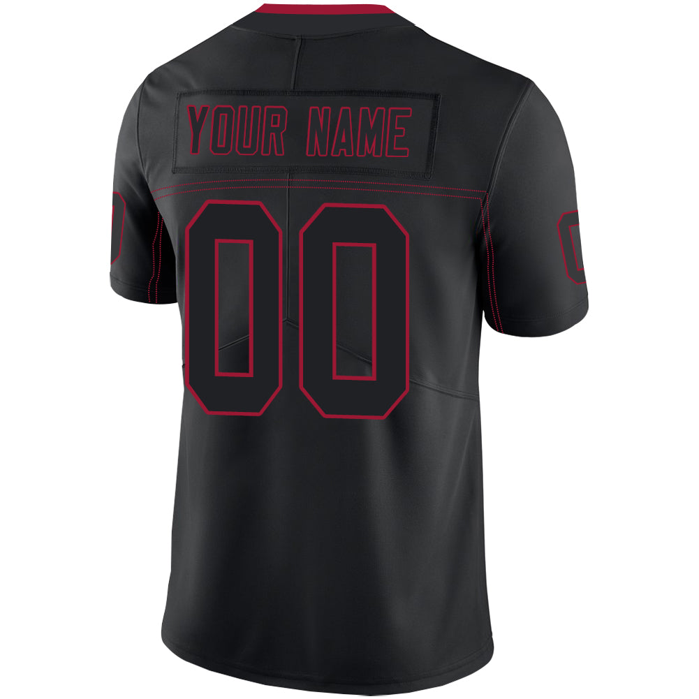 Custom Atlanta Falcons Stitched American Football Jerseys Personalize Birthday Gifts Black Jersey