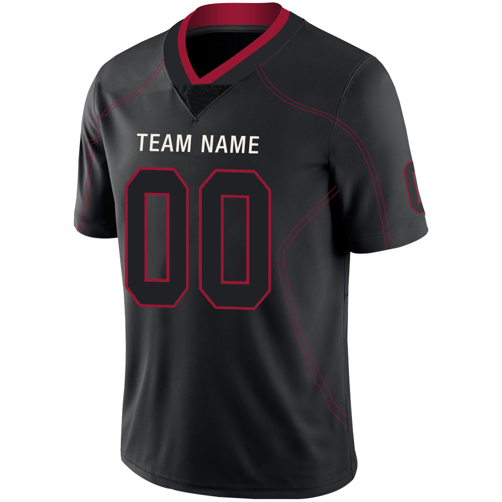 Custom Men's American Atlanta Falcons Black Fashion Vapor Limited Stitched Football Jersey