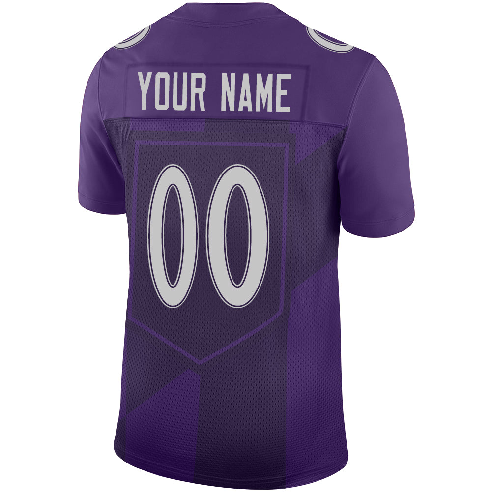 Custom Men's American Baltimore Ravens Purple City Vapor Limited Stitched Football Jersey