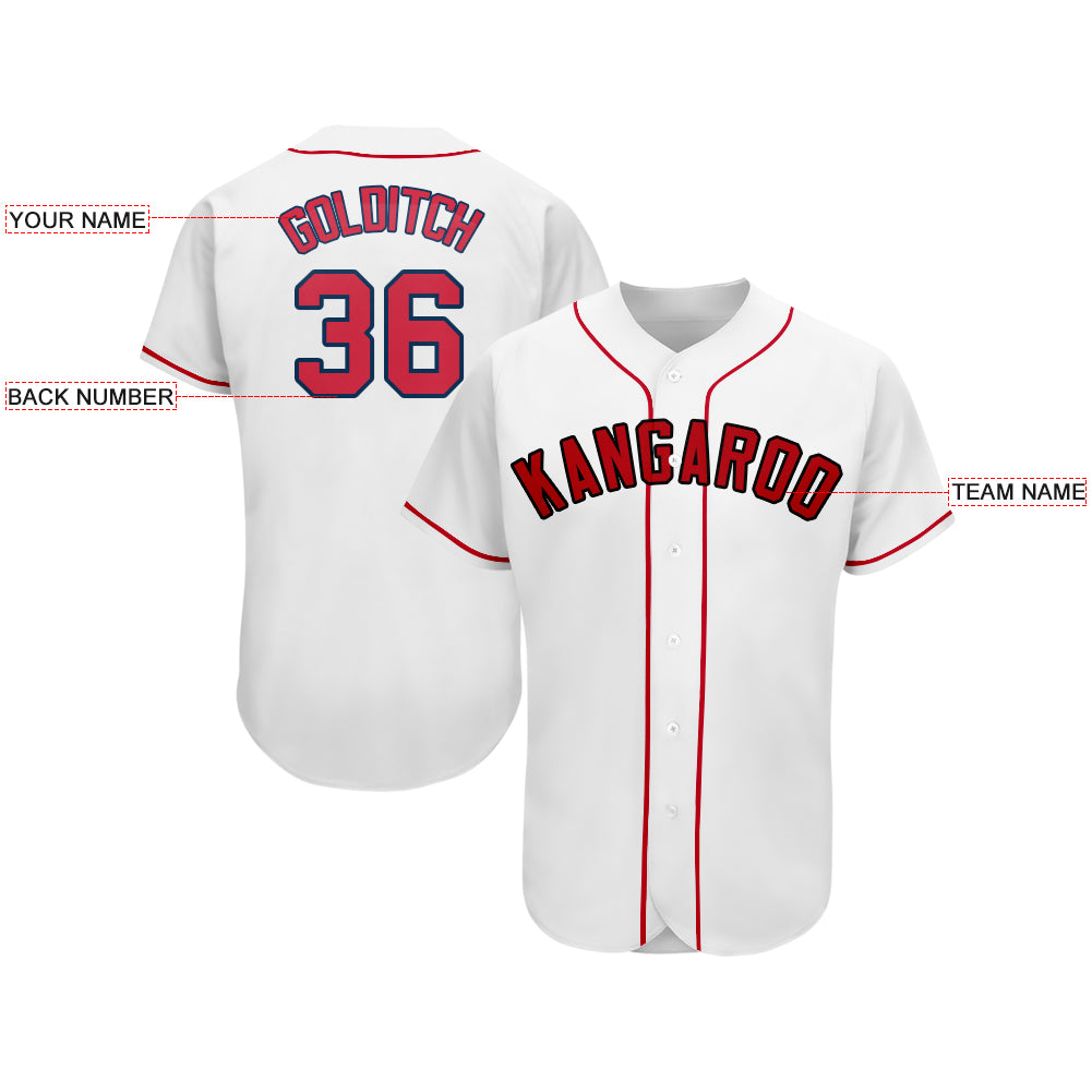 Custom Boston Red Sox Stitched Baseball Jersey Personalized Button Down Baseball T Shirt