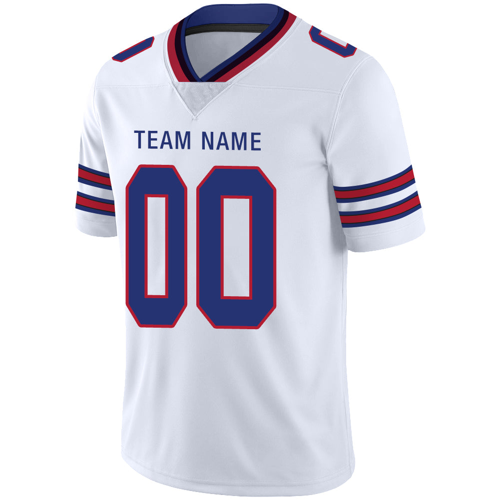 Custom Buffalo Bills Stitched American Football Jerseys Personalize Birthday Gifts White Jersey