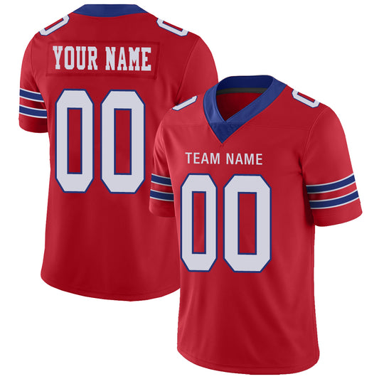 Custom Buffalo Bills Stitched American Football Jerseys Personalize Birthday Gifts Red Jersey