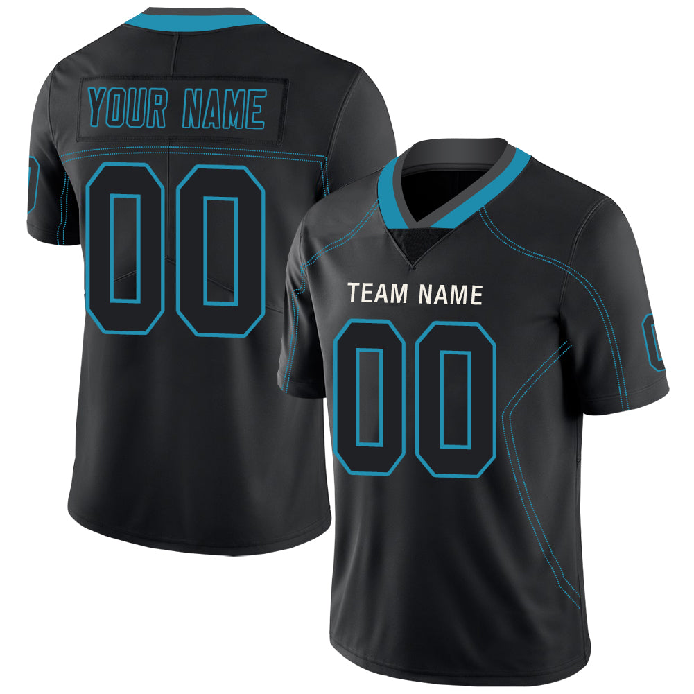 Custom Carolina Panthers Stitched American Football Jerseys Personalize Birthday Gifts Black Jersey