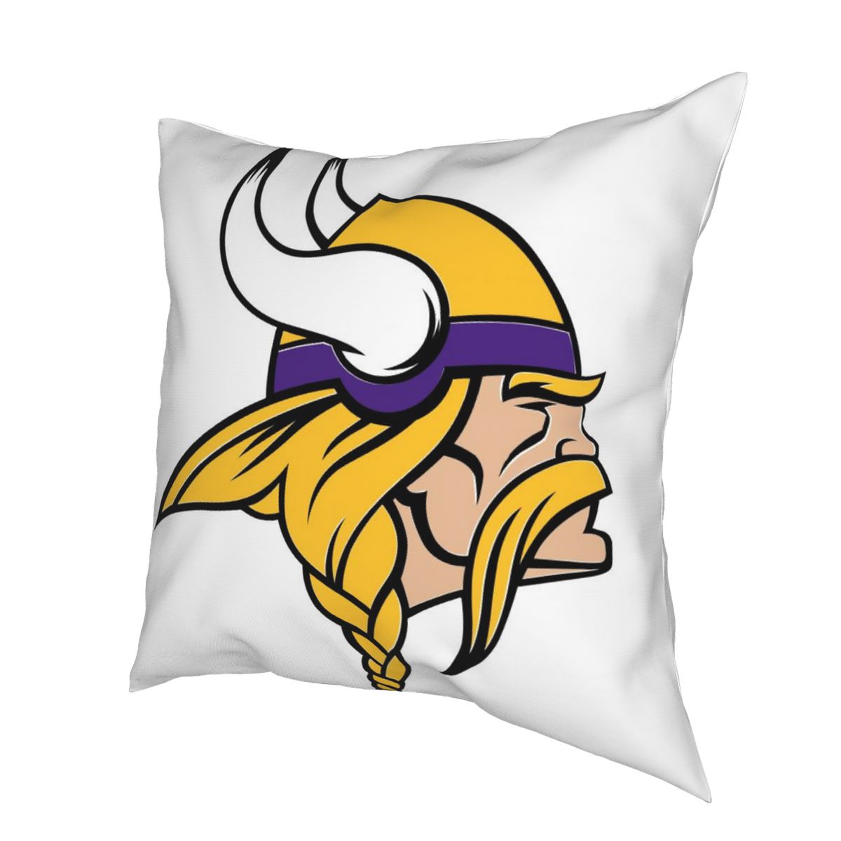 Custom Decorative Football Pillow Case Minnesota Vikings White Pillowcase Personalized Throw Pillow Covers
