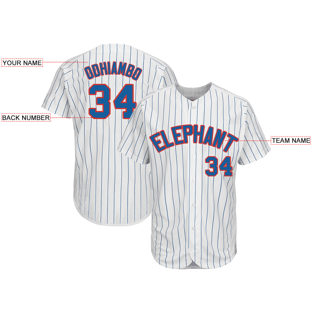 Custom Chicago White Sox Stitched Baseball Jersey Personalized Button Down Baseball T Shirt