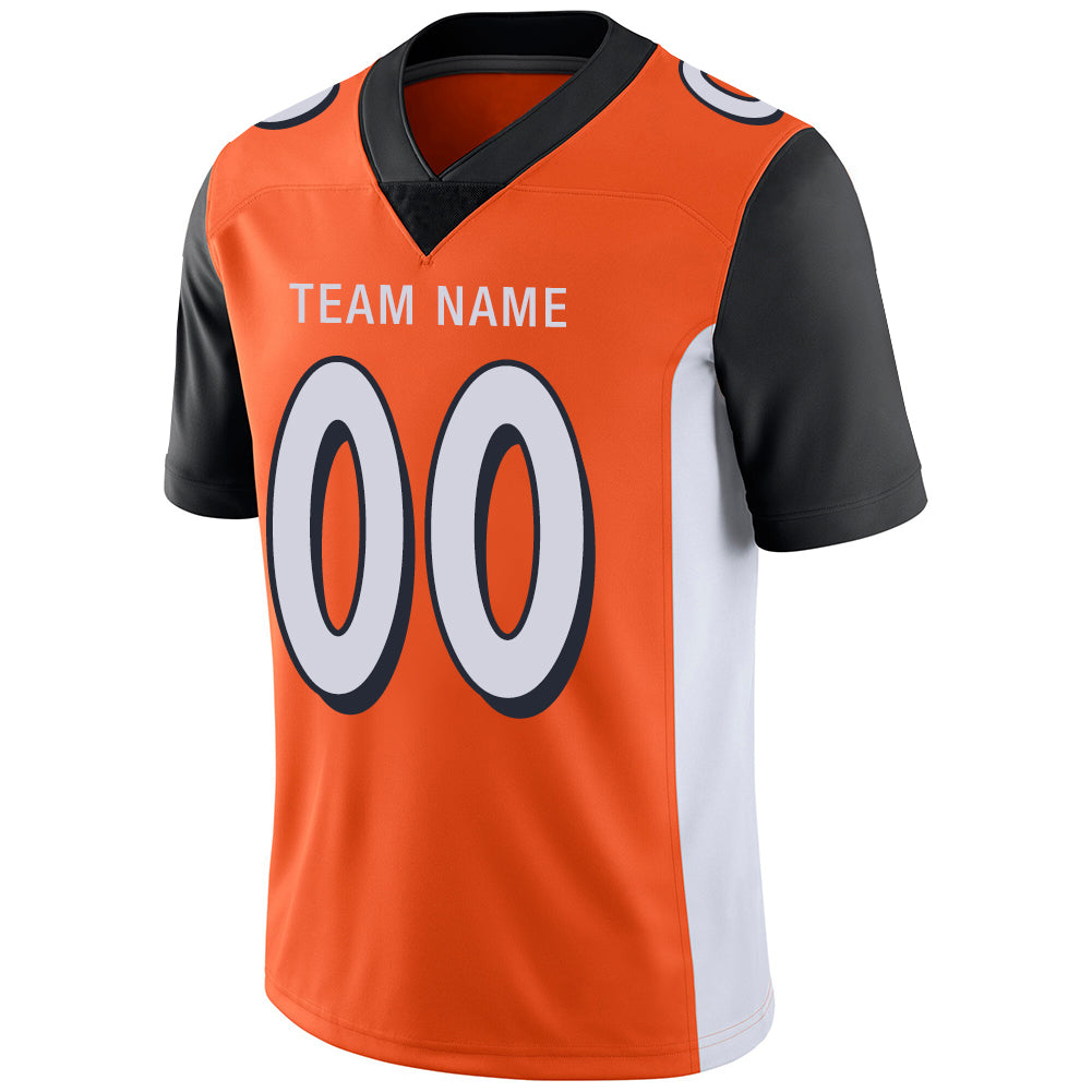 Custom Cincinnati Bengals Stitched American Football Jerseys Personalize Birthday Gifts Orange Jersey