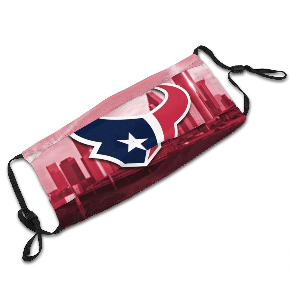 Print Football Personalized Houston Texans 6 Dust Face Mask With Filters PM 2.5