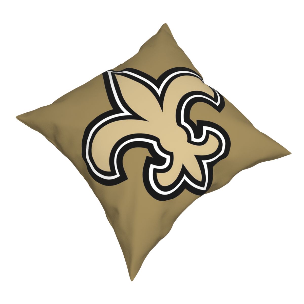 Custom Decorative Football Pillow Case New Orleans Saints Gold Pillowcase Personalized Throw Pillow Covers